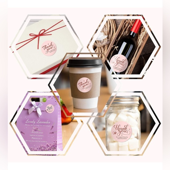 Outus 600 Pieces Thank You For Supporting My Small Business Cards and Stickers - Picture 5 of 7